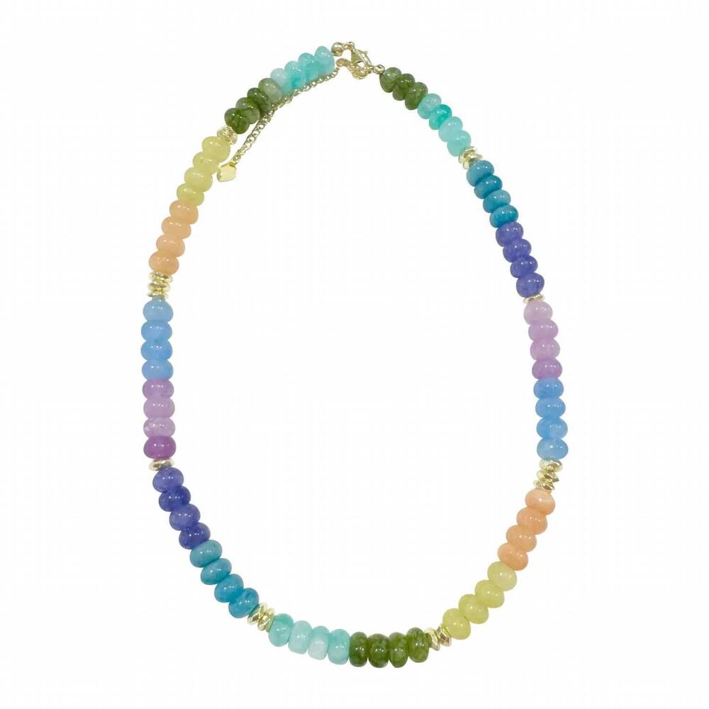 NEW GEMELLI women's kerry necklace in light rainbow